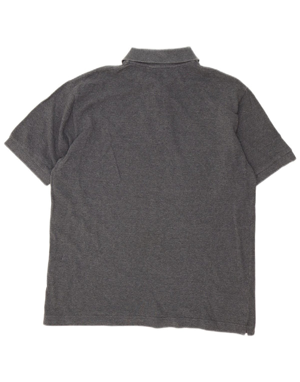 Kappa Polo Hombre Grande Gris Algodón