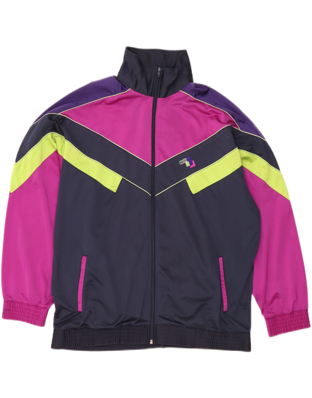 Brugi Hombre Chándal Top Chaqueta XL Azul Marino Colorblock