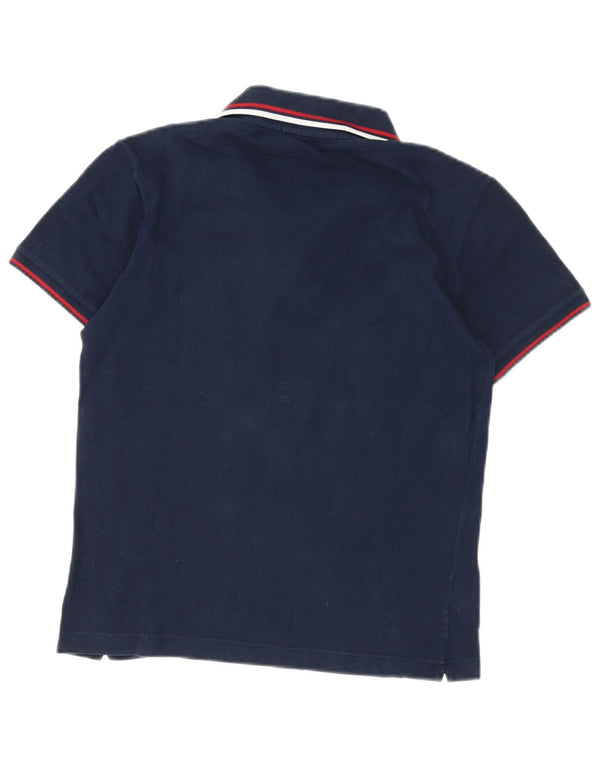 Fred Perry Polo Para Hombre Pequeño Algodón A Rayas Azul Marino