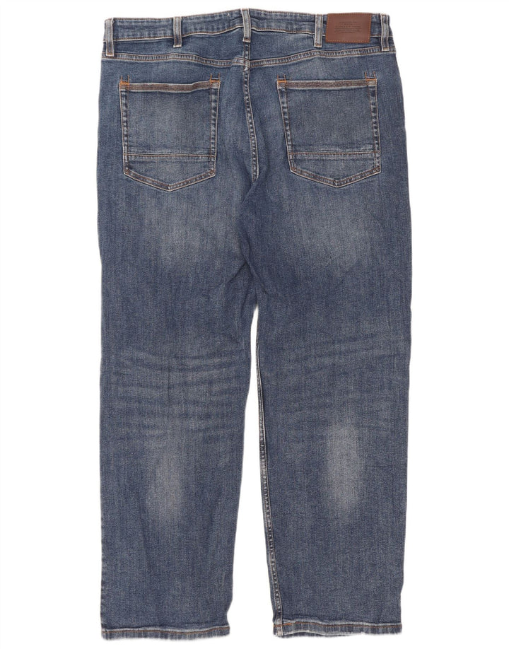 Marks & Spencer Vaqueros rectos para hombre SW38 L31 Algodón azul