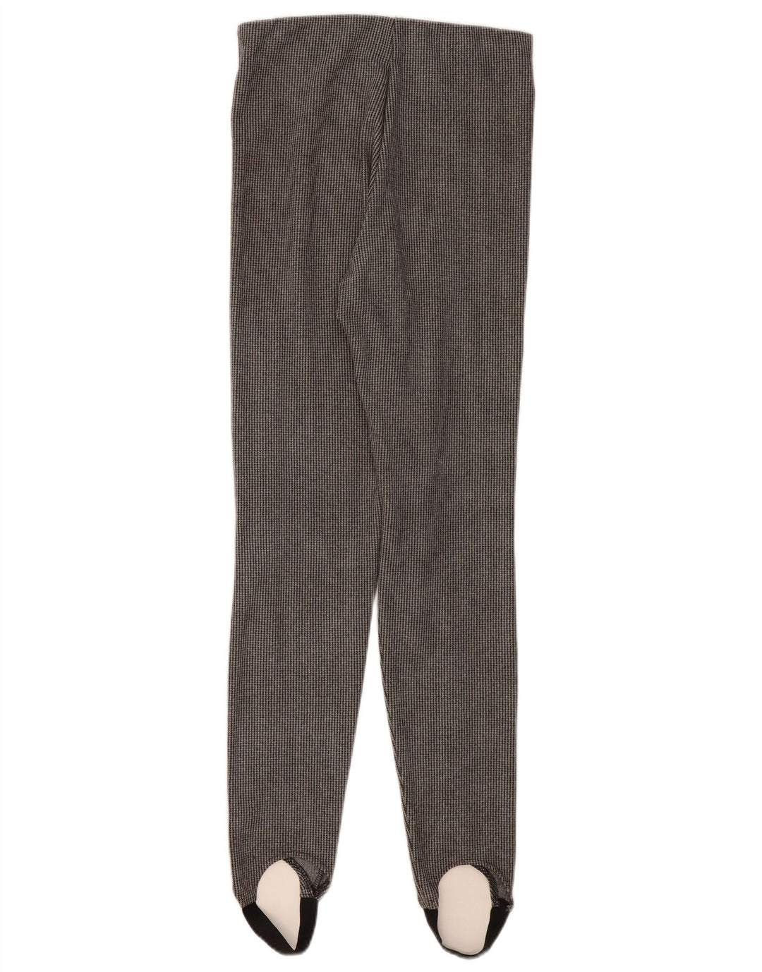 Zara Mujer Pantalón Casual Estribo UK 42 Medium Grey Houndstooth