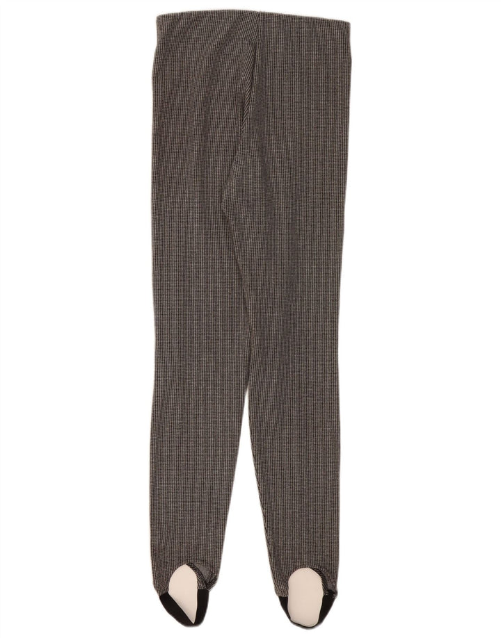 Zara Mujer Pantalón Casual Estribo UK 42 Medium Grey Houndstooth