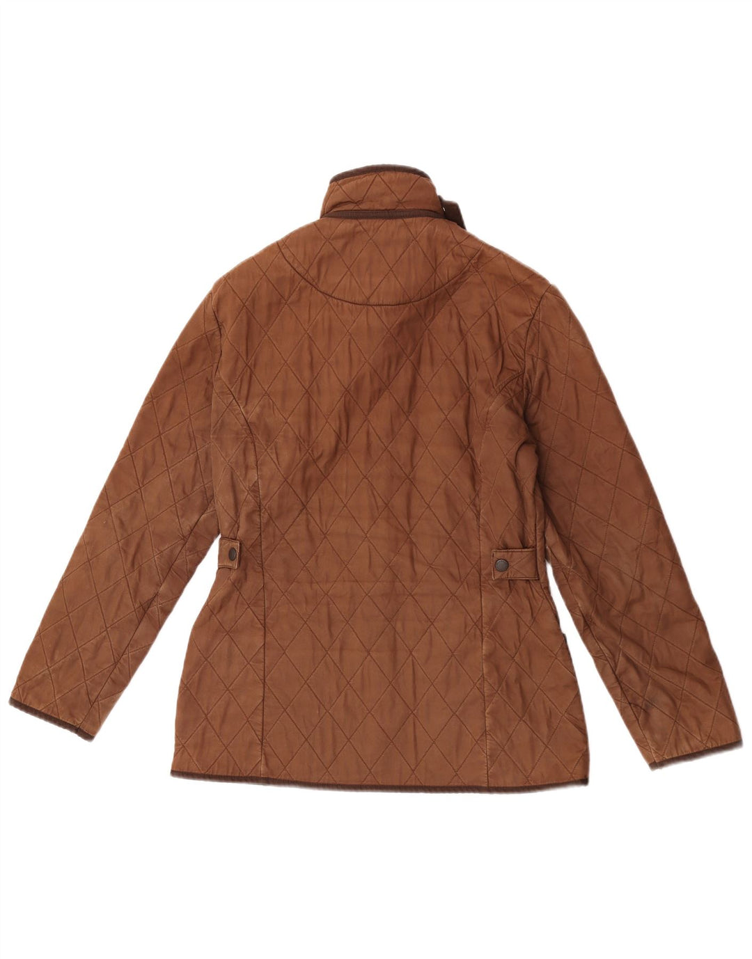 Barbour Chaqueta acolchada para mujer Reino Unido 10 Pequeño Algodón marrón