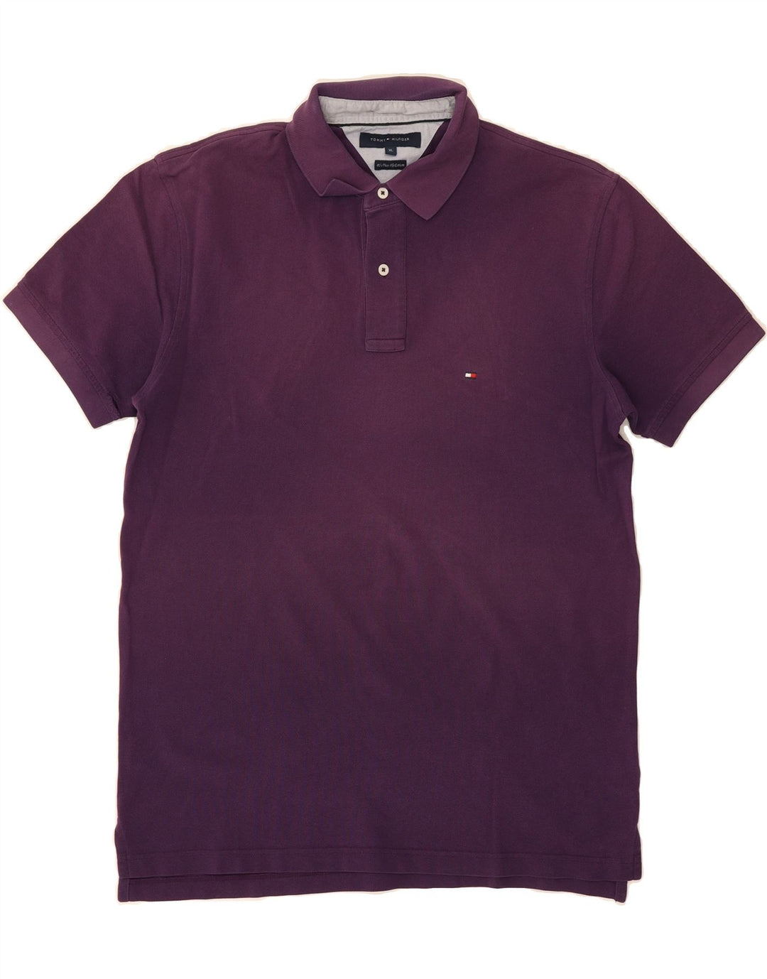 TOMMY HILFIGER Mens Polo Shirt XL Purple Vintage Tommy Hilfiger and Second-Hand Tommy Hilfiger from Messina Hembry 