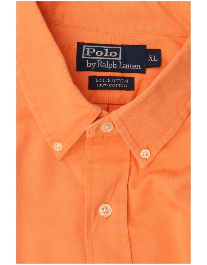 Polo Ralph Lauren Camisa Ellington para hombre XL Algodón naranja
