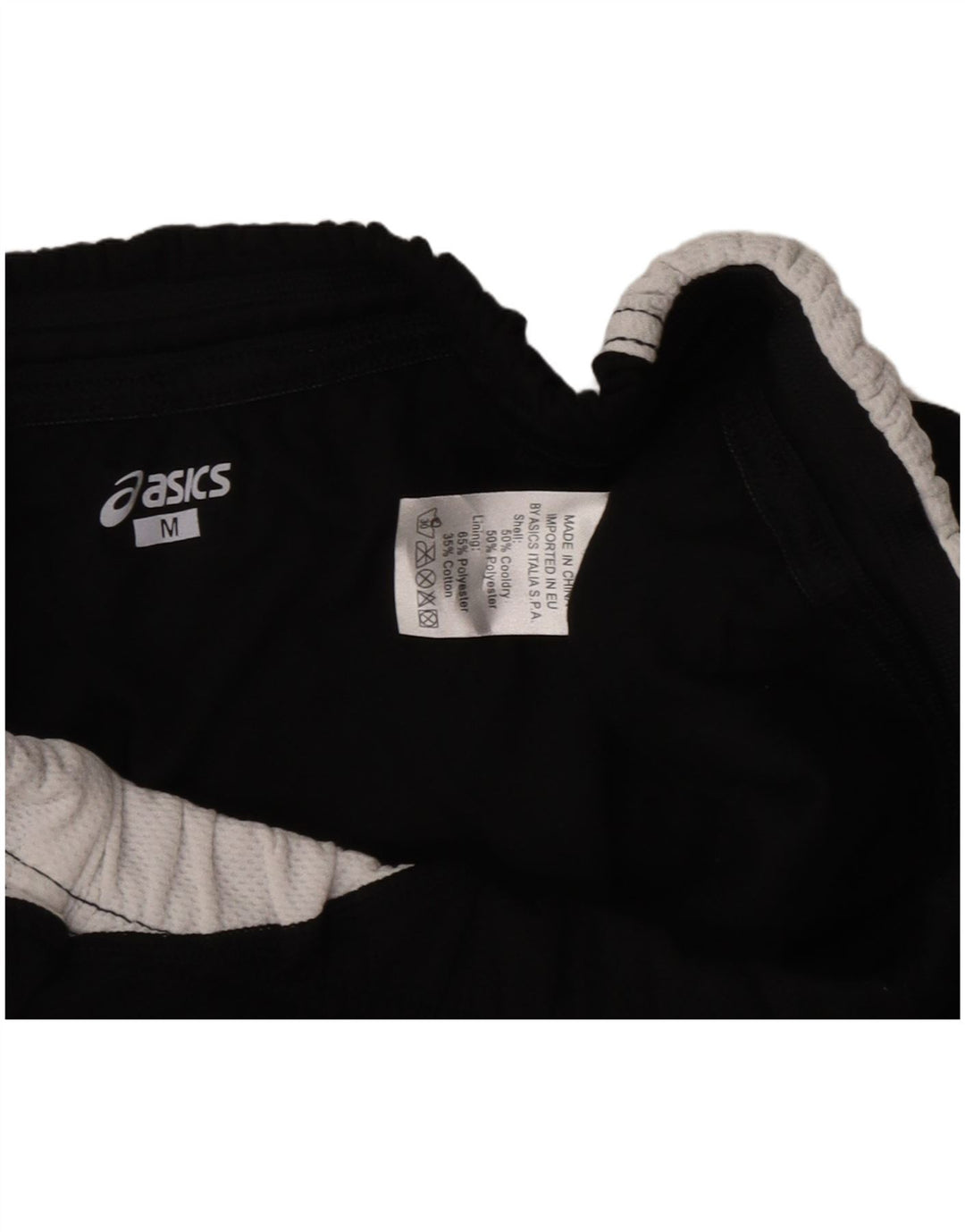 Asics Shorts deportivos gráficos para mujer UK 40 Mediano Negro Colorblock Poliéster
