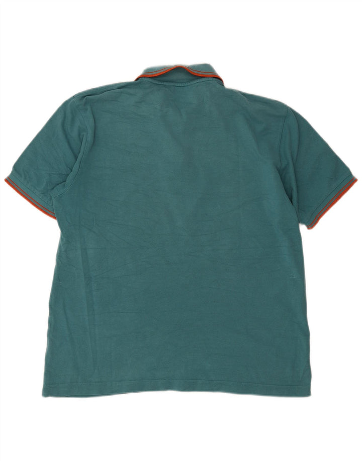 Polo Kappa Hombre De Algodón A Rayas Verde Grande