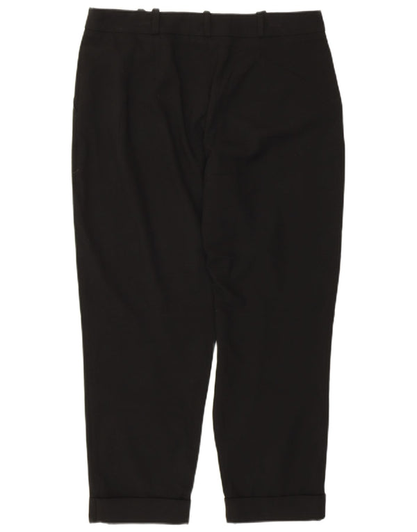 TOPSHOP Pantalones cortos cónicos para mujer UK 10 Small W31 L23 Negro