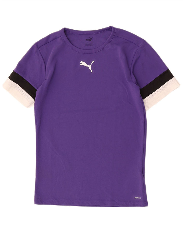Puma Hombre Camiseta Top Small Púrpura Colorblock Poliéster