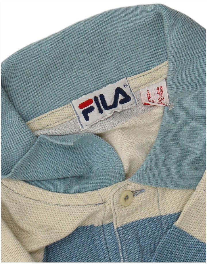 FILA Polo para hombre IT 48 Rayas azules medianas