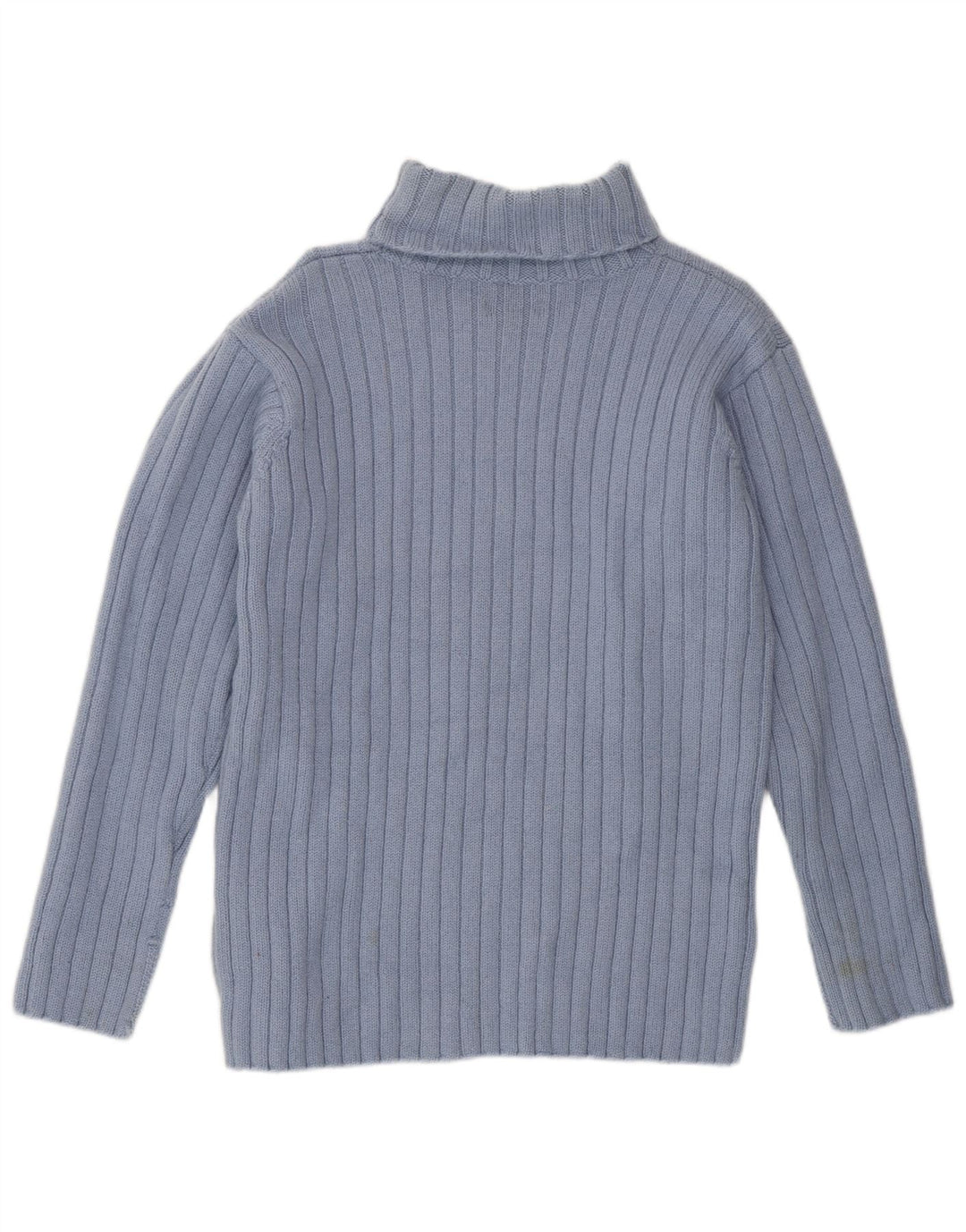 JIGSAW Suéter tipo jersey con cuello vuelto para mujer Reino Unido 14 Lana azul medio