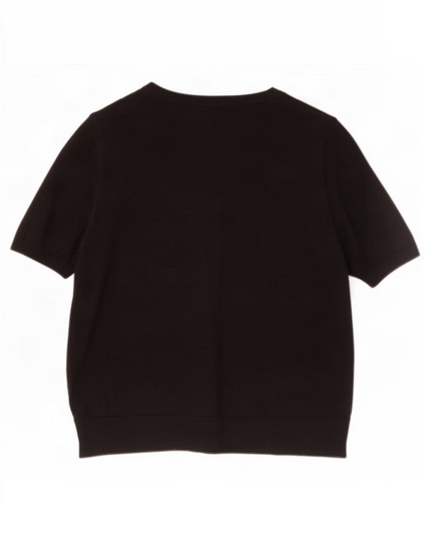 Marks & Spencer Camiseta para mujer Top UK 44 Large Viscosa negra