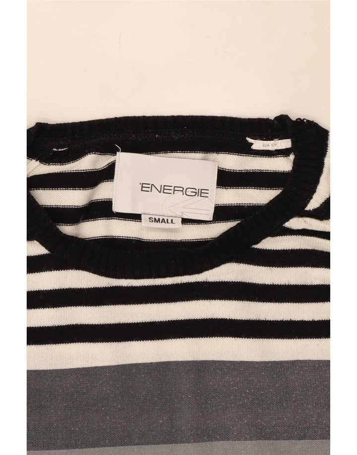 Energie Jersey De Cuello Redondo Para Hombre Pequeño Gris Colorblock