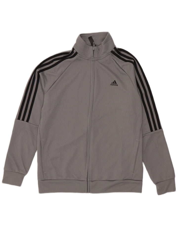 Adidas Chicos Aeroready Chándal Top Chaqueta 13-14 Años Gris Poliéster