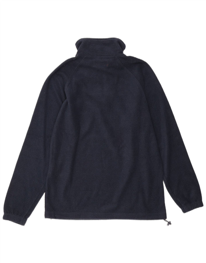 Kappa Hombre Zip Neck Fleece Jumper Small Azul Marino Poliéster