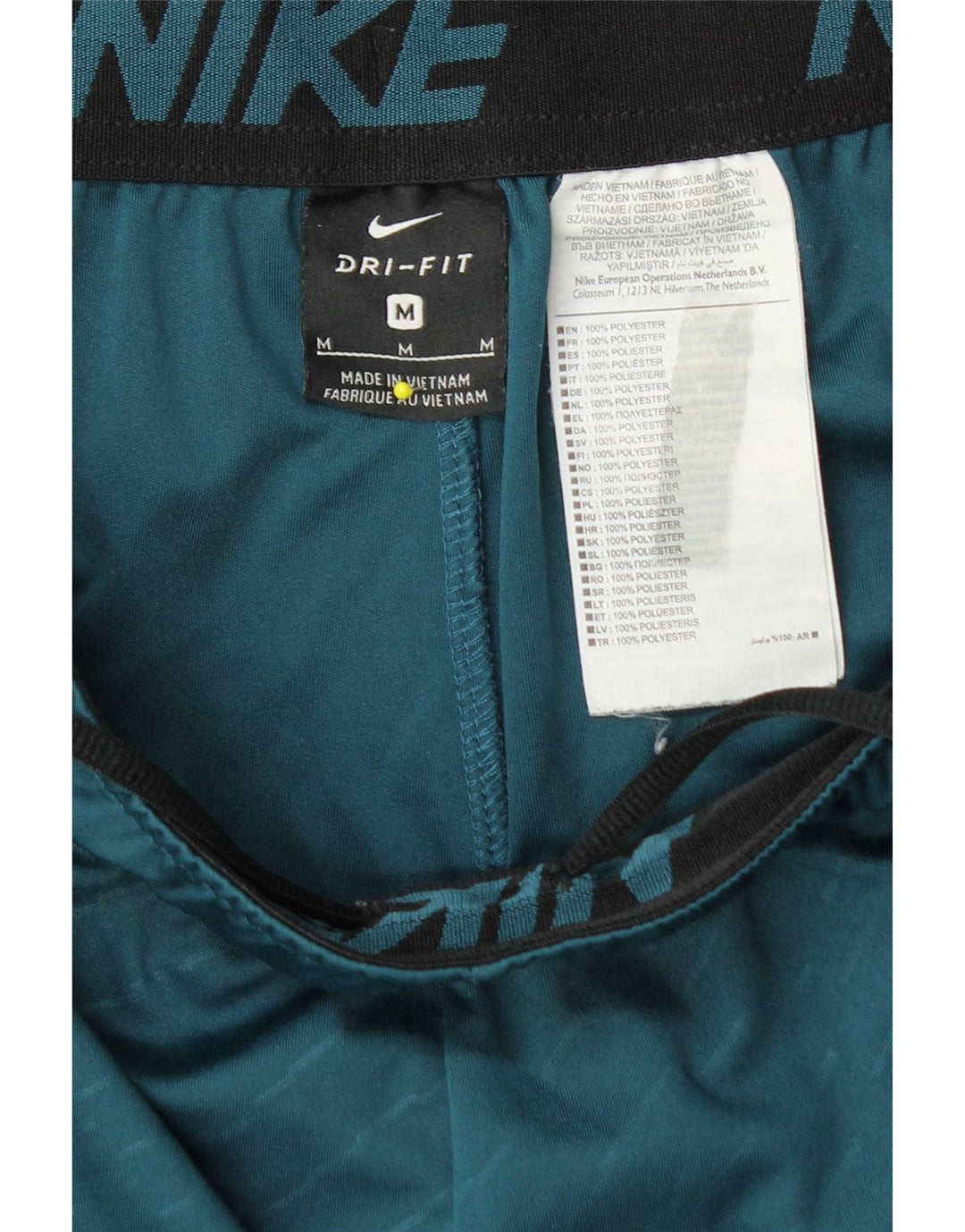 Nike Dri Fit Graphic - Pantalones cortos deportivos para hombre, poliéster a rayas, color azul medio