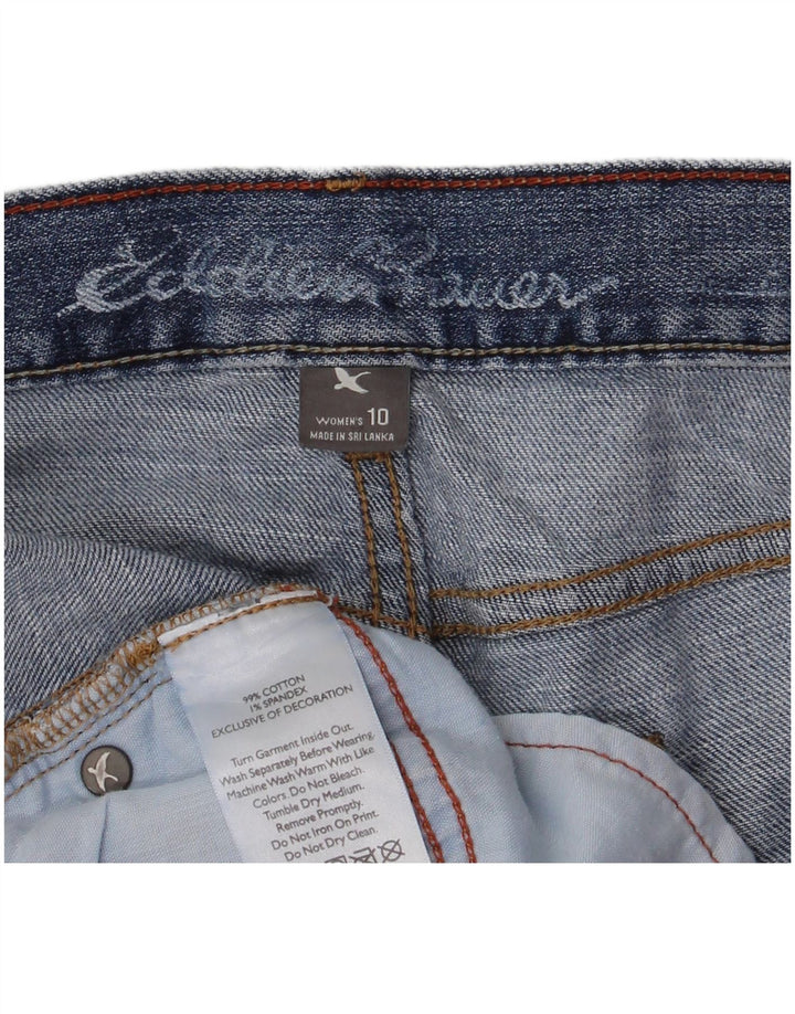 Eddie Bauer Pantalones cortos de mezclilla para mujer US 12 Grande W34 Algodón azul