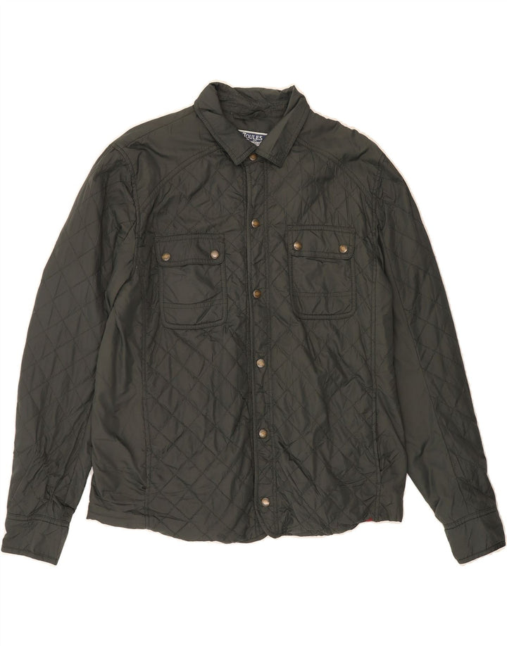 JOULES Mens Quilted Jacket UK 38 Medium Green Polyamide Vintage Joules and Second-Hand Joules from Messina Hembry 