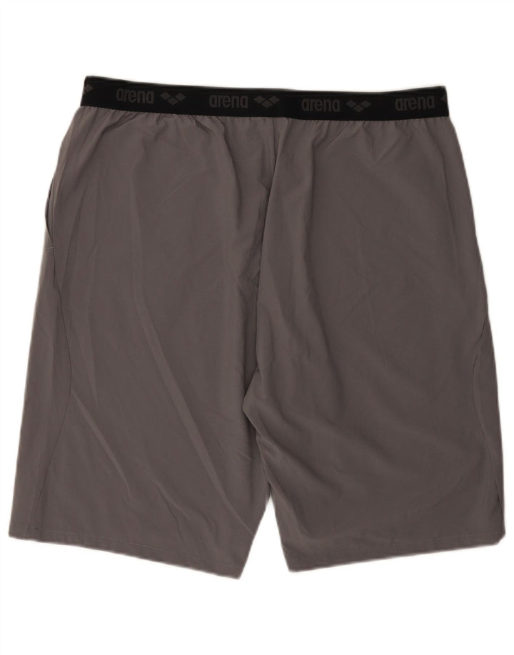 Arena Pantalones cortos deportivos para hombre 2XL Gris Poliéster