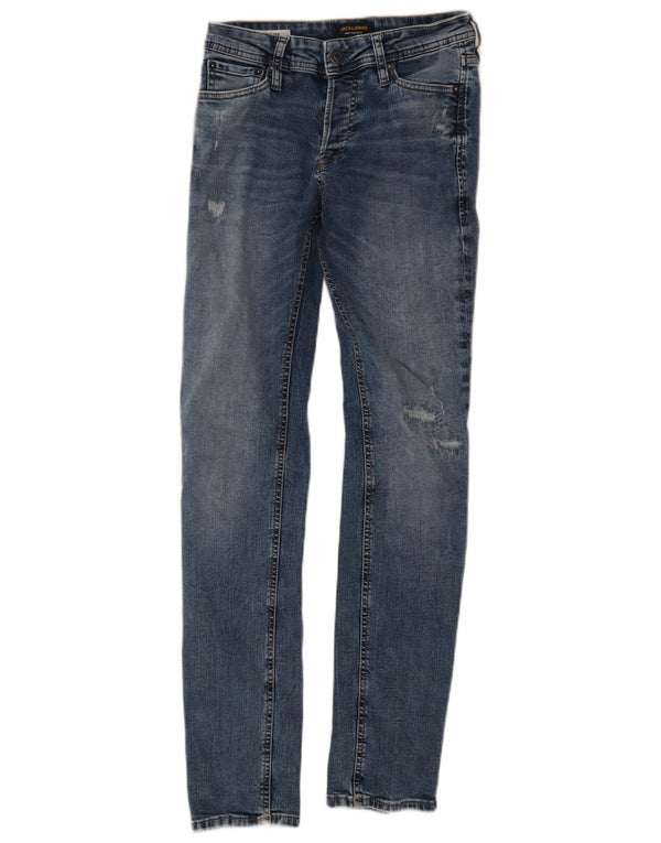 Jack & Jones Hombre GLENN Slim Jeans W27 L32 Algodón Azul