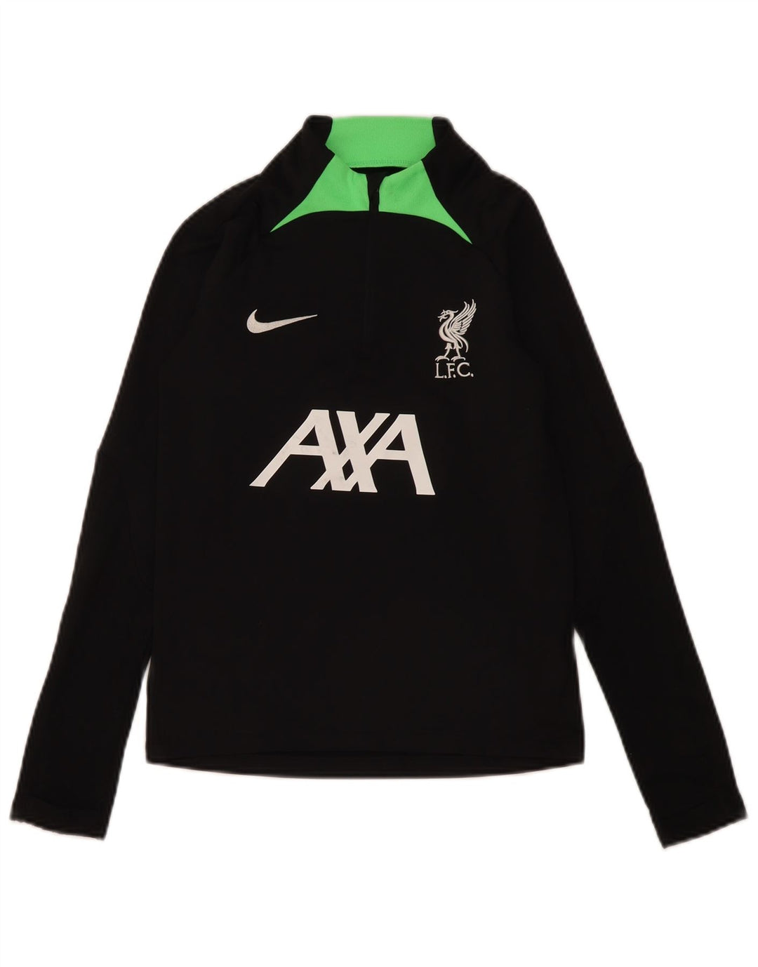 Nike - Chándal con cremallera y cuello para niños, talla mediana, color negro, 10-11 años