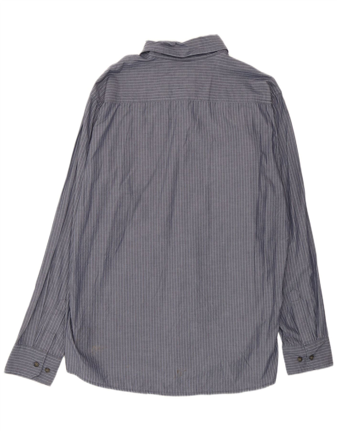 Camisa Wrangler Hombre XL Algodón Rayas Azul