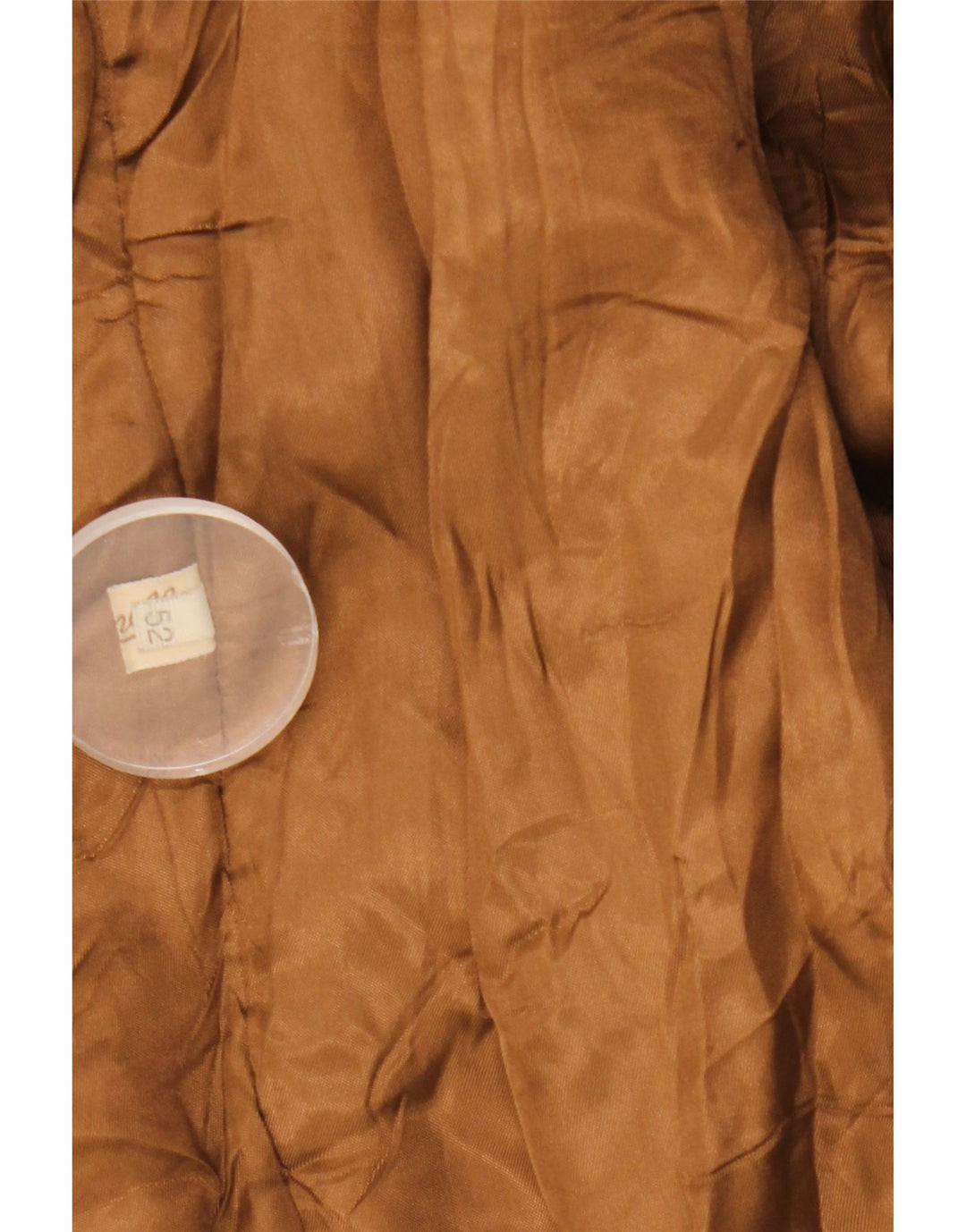 Abrigo de cuero vintage para hombre IT 52 XL cuero marrón