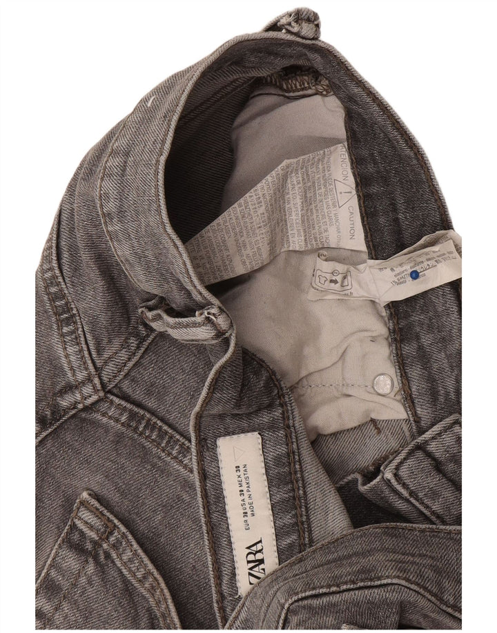 Zara Mens Slim Jeans EU 38 Small W30 L29 Gris Algodón