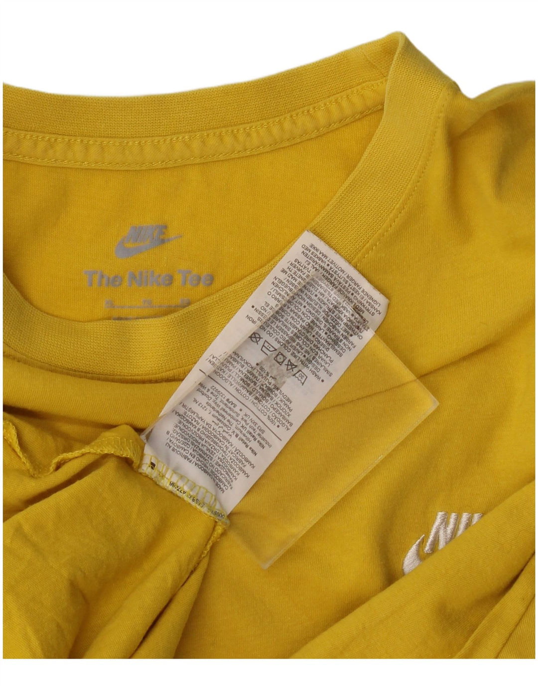 Camiseta Nike Hombre Top XL Amarillo Algodón