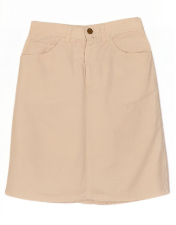 Falda vaquera vintage para mujer 2XS W23 Blanco