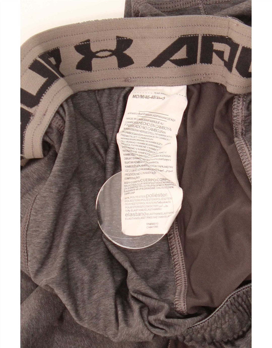 Under Armour Pantalones cortos deportivos para hombre Poliéster gris medio