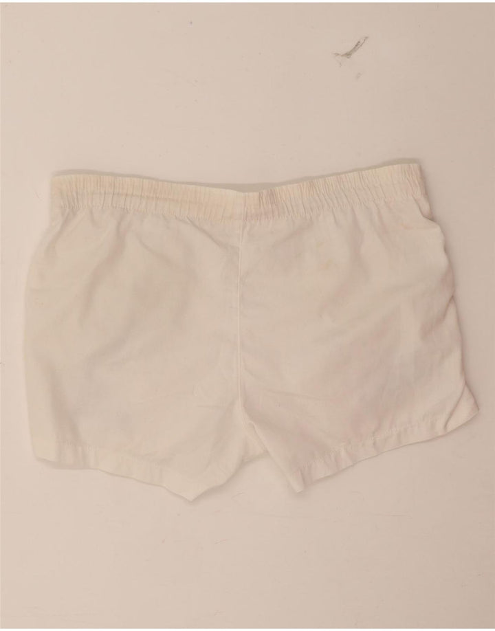 Sergio Tacchini Pantalones cortos deportivos con gráficos para hombre IT 46 Small White Poliéster