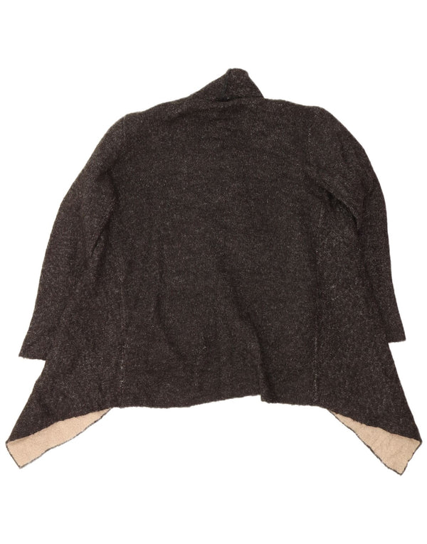 Zara Suéter Cárdigan Abierto Para Mujer UK 46 Grande Acrílico Negro