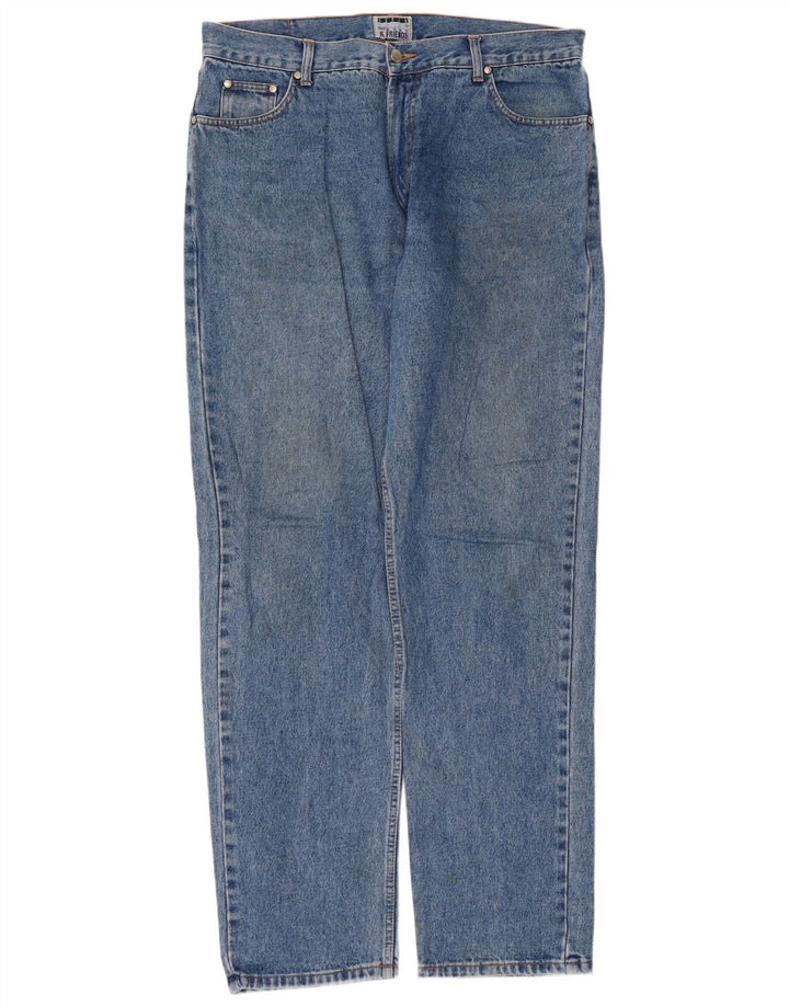 Vaqueros rectos vintage para hombre W38 L34 Algodón azul