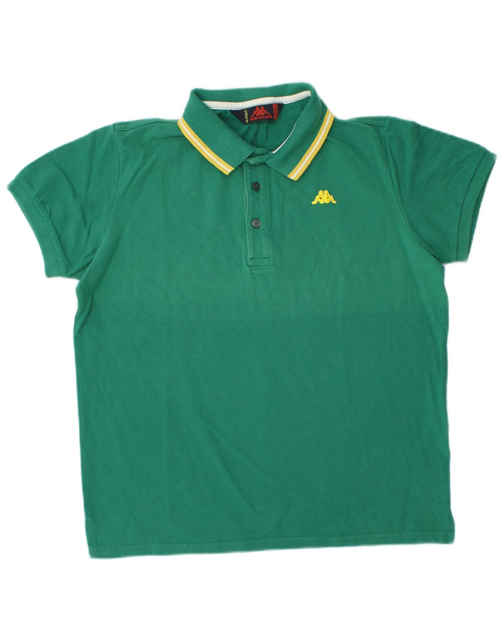 Polo Kappa Hombre Algodón Verde Medio