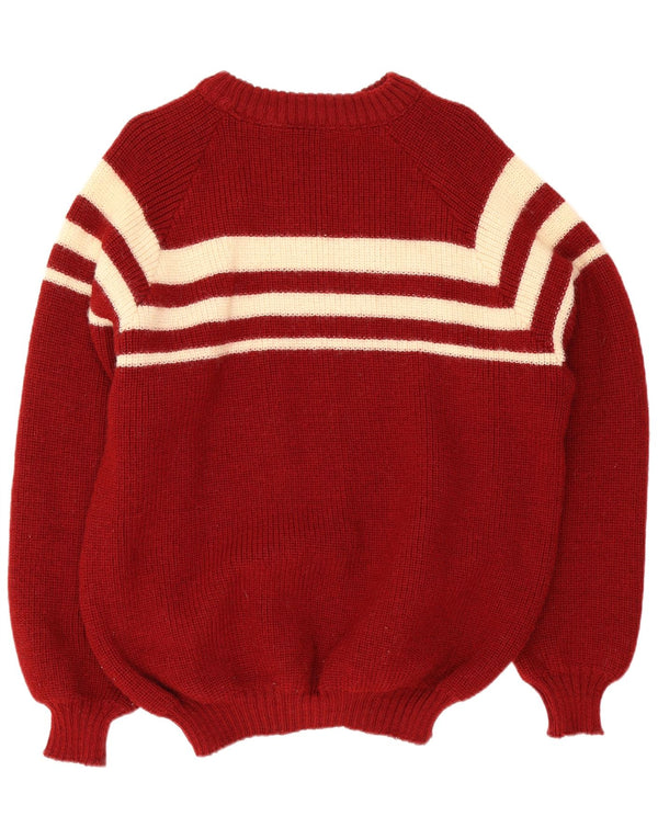 Le Tricot Marine Jersey De Cuello Redondo Hombre XL Lana A Rayas Rojas