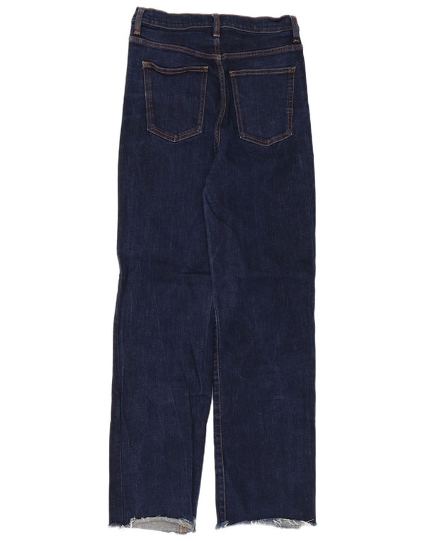 Zara Jeans Sueltos De Cintura Alta Para Mujer EU 38 Small W28 L31 Azul Marino