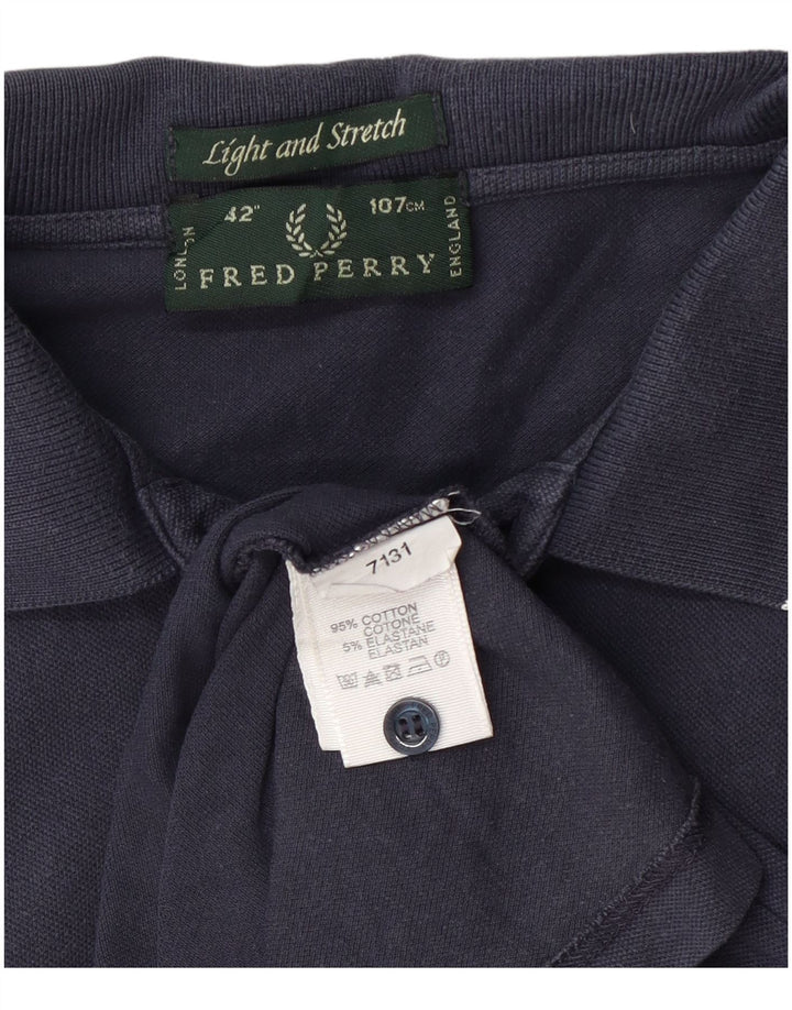 Fred Perry Polo Ligero Y Elástico De Algodón Azul Marino Medio Hombre