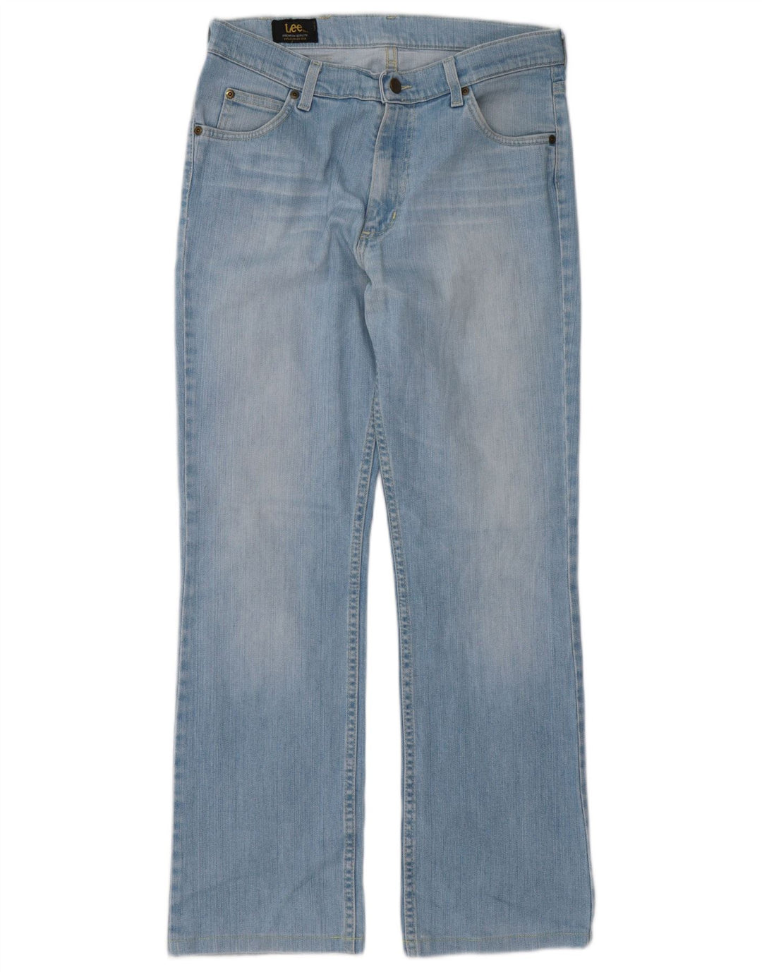 Vaqueros Lee Mujer Rectos W33 L30 Algodón Azul