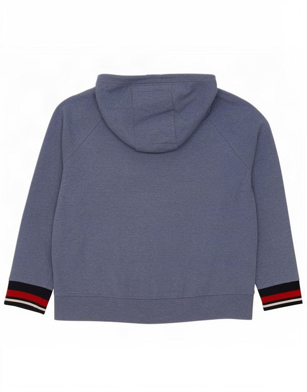Tommy Hilfiger Jersey con capucha gráfico para mujer UK 46 Large Blue Colourblock