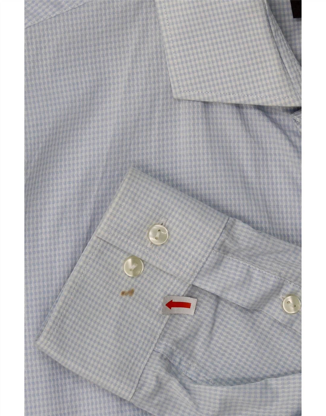 CALVIN KLEIN Mens Abstract Pattern Shirt Size 16 1/2 42 Large Blue Vintage Calvin Klein and Second-Hand Calvin Klein from Messina Hembry 