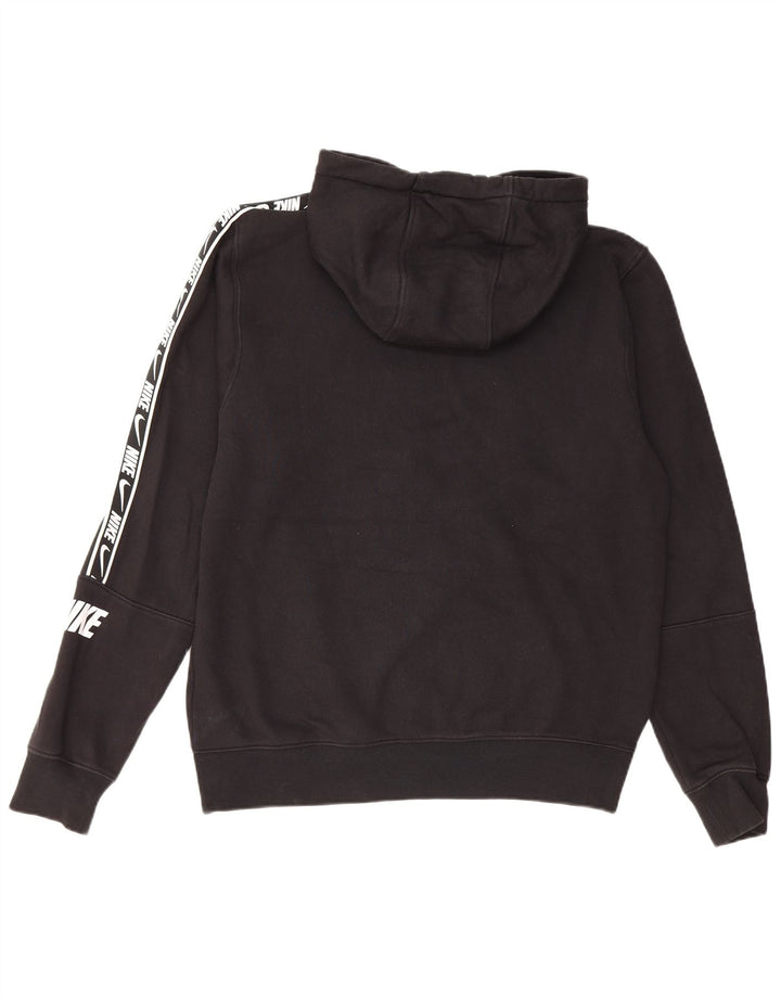 Nike Jersey con capucha y corte estándar para hombre, color negro mediano