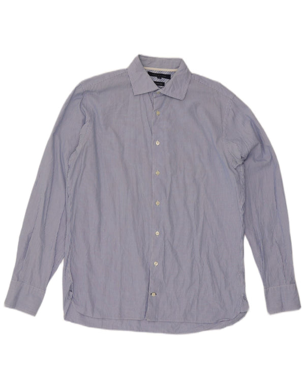 Camisa Tommy Hilfiger Hombre Algodón Azul Medio Rayas Pintadas