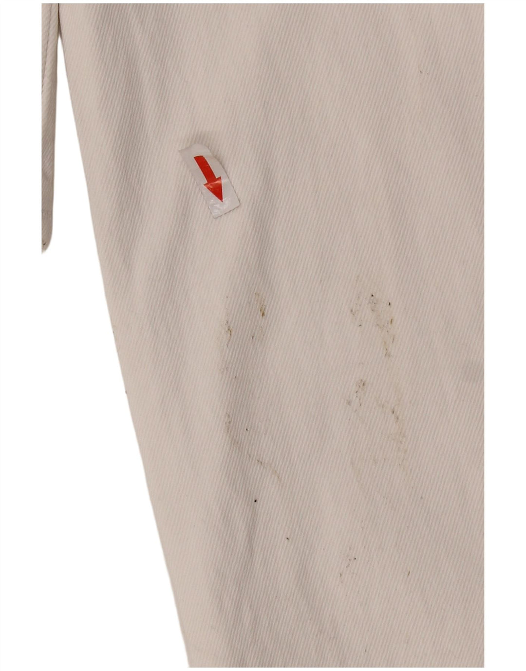 Zara Mujer Denim Mono UK 44 Grande Algodón Blanco