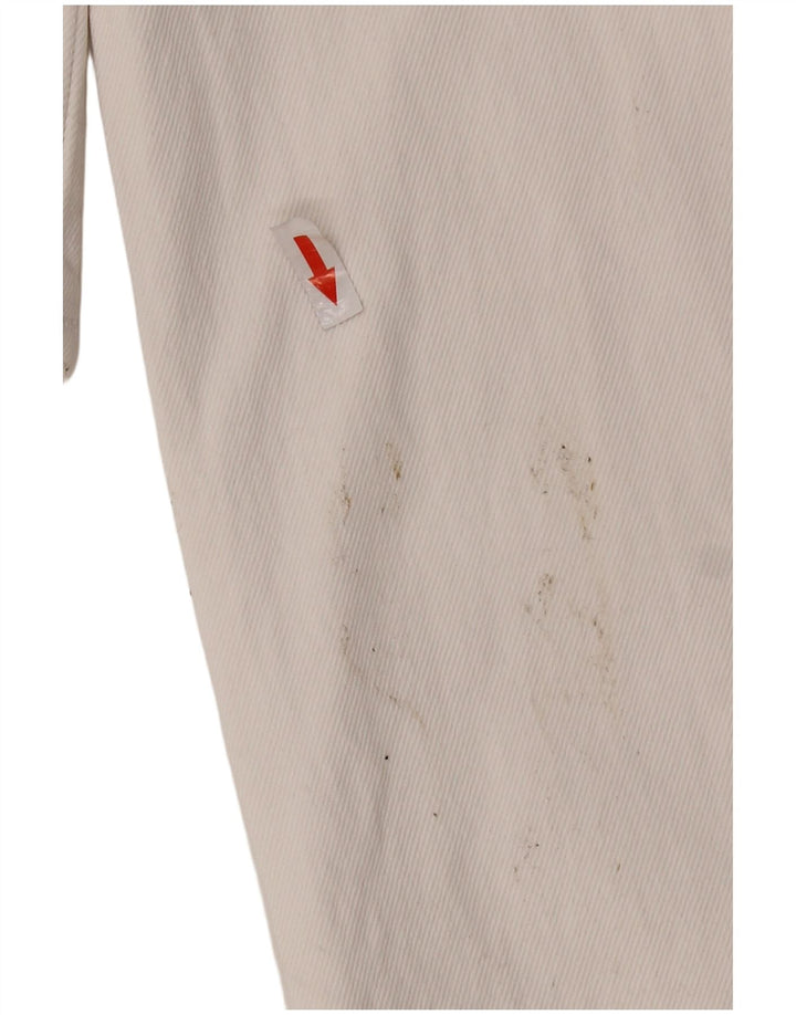 Zara Mujer Denim Mono UK 44 Grande Algodón Blanco