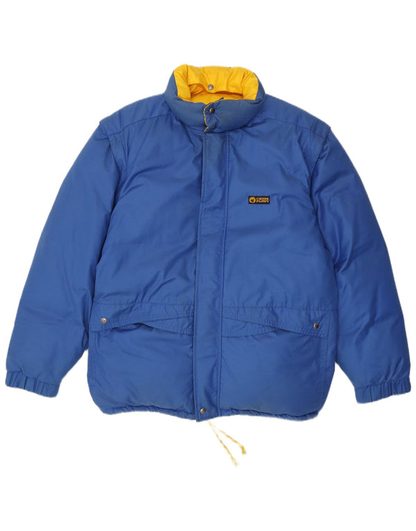 Ciesse Piumini Chaqueta acolchada con capucha para hombre UK 42 XL Azul Colorblock