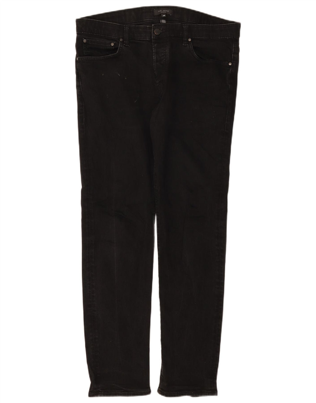 Vaqueros ajustados para hombre de Ted Baker W34 L30 Poliéster negro