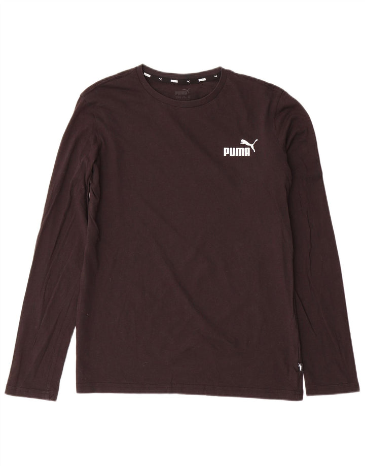 PUMA Camiseta gráfica para niños de manga larga 15-16 años XL Negro