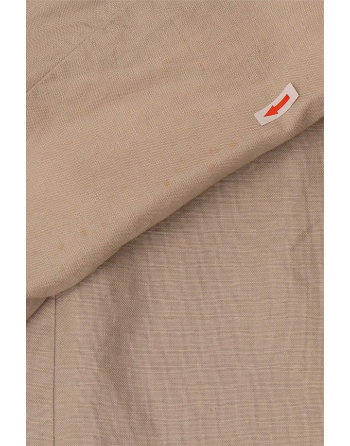 Gap Chaqueta tipo blazer de 2 botones para hombre UK 38 Lino gris medio