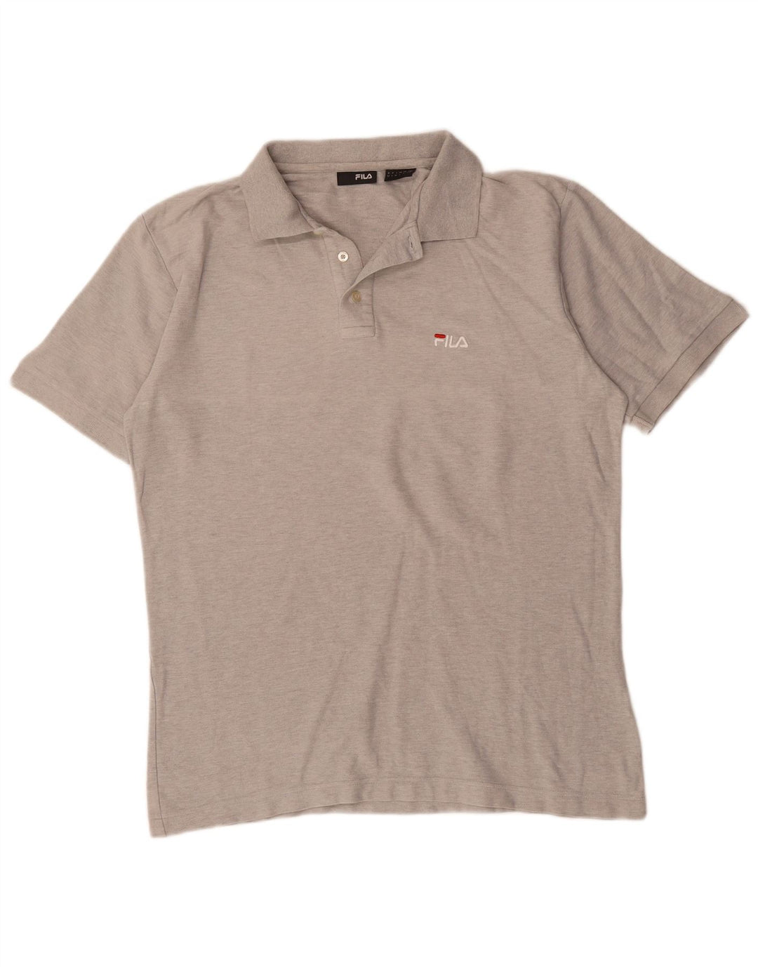 Fila Polo para hombre de algodón gris grande